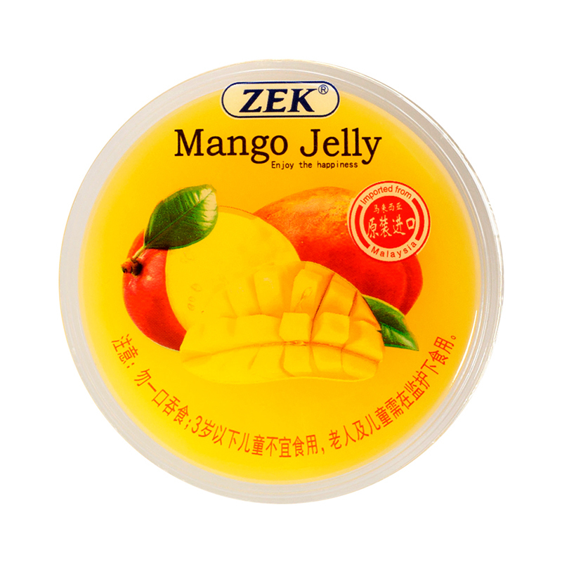 ZEK进口零食 果冻 ZEK三合一水果味果冻(芒果味、荔枝味、草莓味)255g