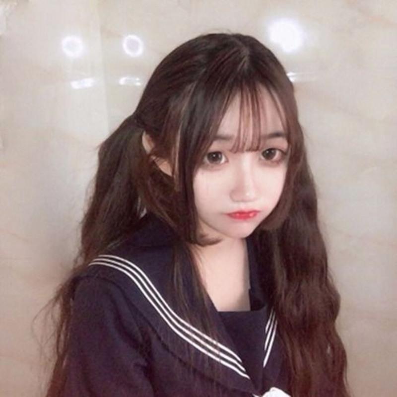 深棕色(哑光发丝) 全头套(发网+发夹) 假发女lolita长卷发羊毛卷短发蓬松刘海假发片长发cos逼真全套头