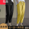 YIBUSHENG单/两件装 休闲裤女2024季新款高腰九分萝卜裤宽松棉哈伦裤女裤