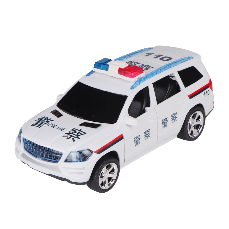 儿童电动跳舞自动开万向警车男孩玩具抖音同款小孩女孩小汽车