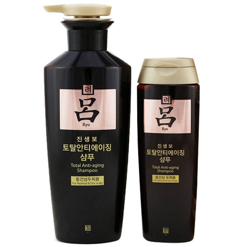 Ryo吕 黑吕 臻参焕活御时生机 洗发水套装(400ml+180ml) 修护柔顺