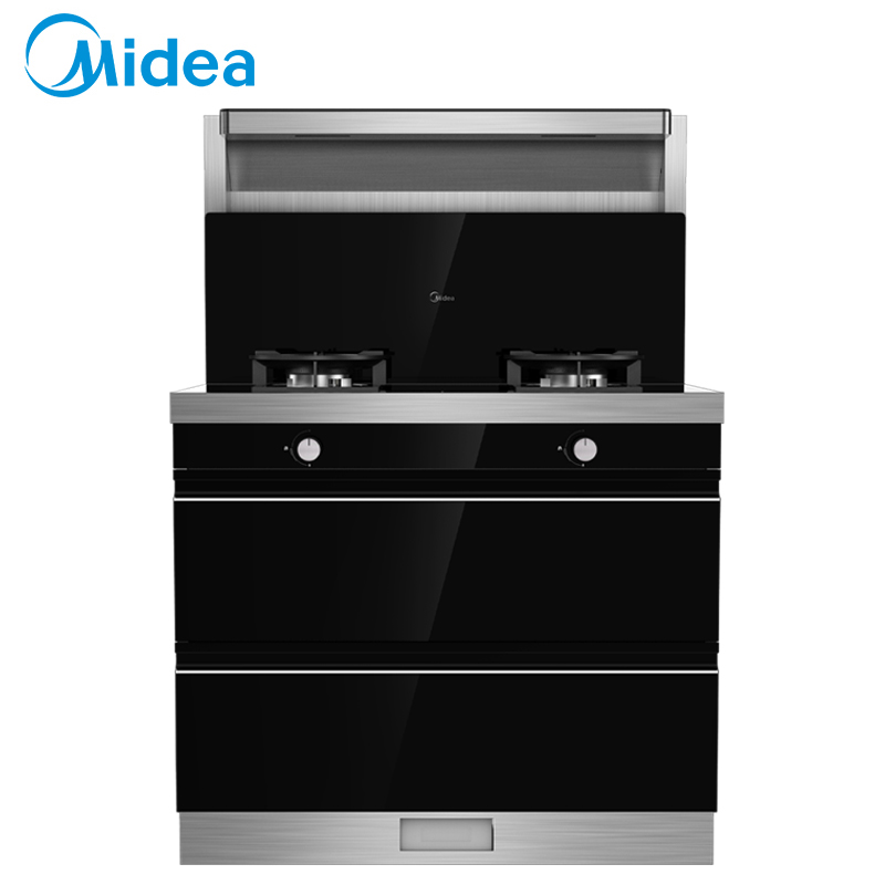 美的(Midea)集成灶JJZT-D25-G 侧吸式抽油烟机燃气灶消毒柜套装 厨房环保灶一体灶台天然气集成灶