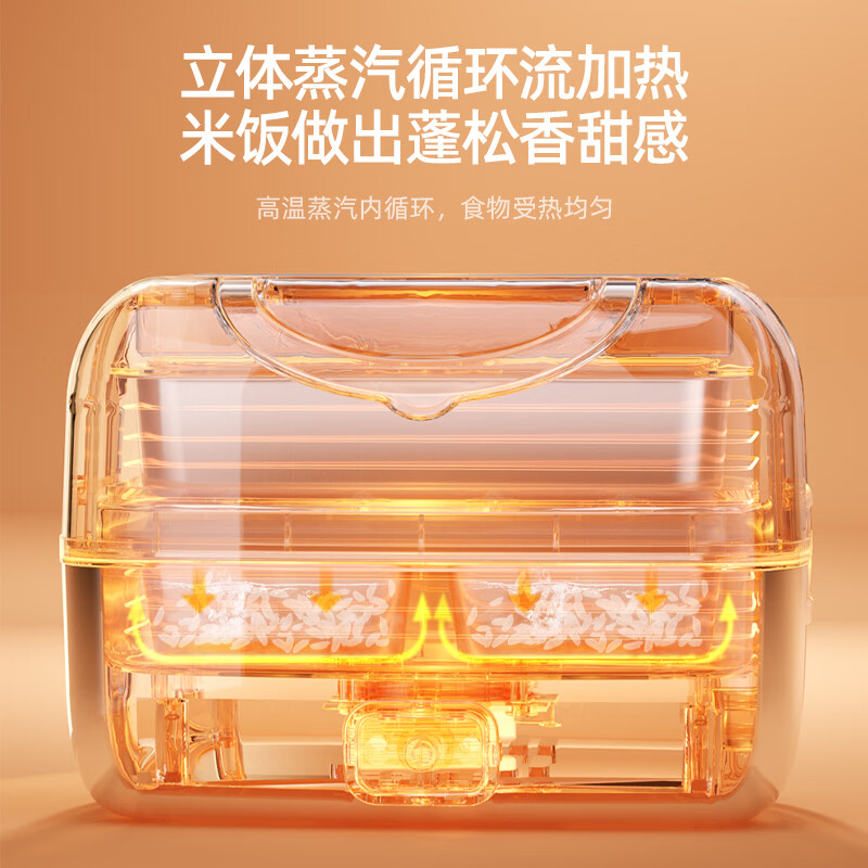 迈卡罗 迪士尼联名 电热饭盒加热插电蒸饭便当饭盒带饭蒸煮上班族餐盒 DS-2021FF 2L高清大图
