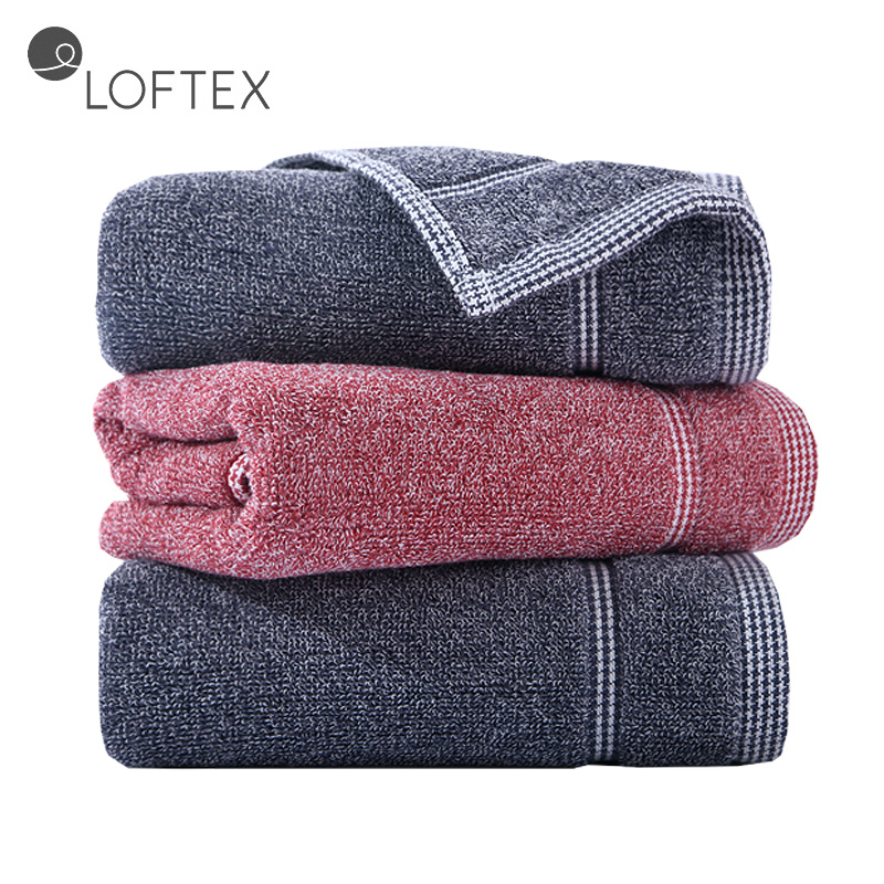 亚光(LOFTEX)毛巾家纺纯棉吸水柔软加厚AB纱新生活面巾 3条装 混色 90g/条 33*70cm