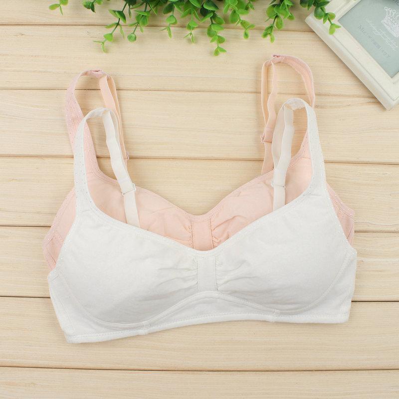 薄款初中生内衣无钢圈大学生乳罩棉胸罩棉育期高中少女文胸