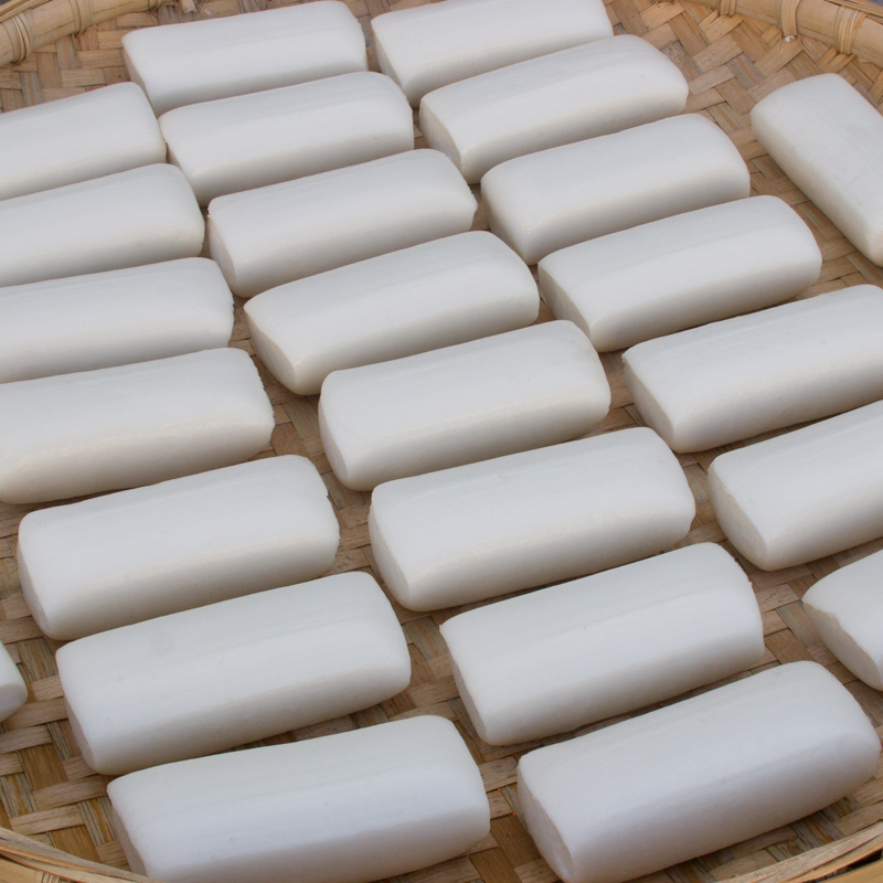 贵州特产贞丰耳块粑 特价饵块粑原味5个X500克 兴义农家粳碗米粑粑二块粑 晚米耳块粑土特产油炸火锅小吃年糕条饵块粑