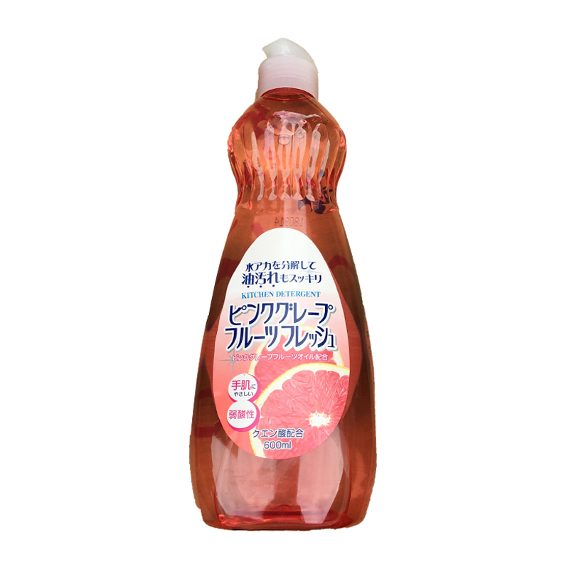 [轻松去油渍]ROCKET/火箭石碱多功能清洁剂洗洁精 西柚香 600ml/瓶