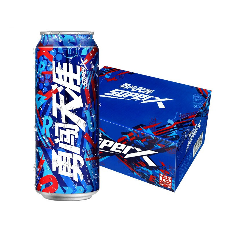 雪花啤酒勇闯天涯superX500ml*12听整箱装(新老包装随机发货)