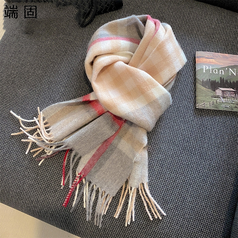 端固 羊毛围巾180*30CM/条高清大图
