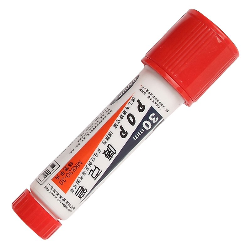 宝克（BAOKE）POP-30mm单头马克笔唛克美工海报笔广告设计手绘专用笔 1支 红色