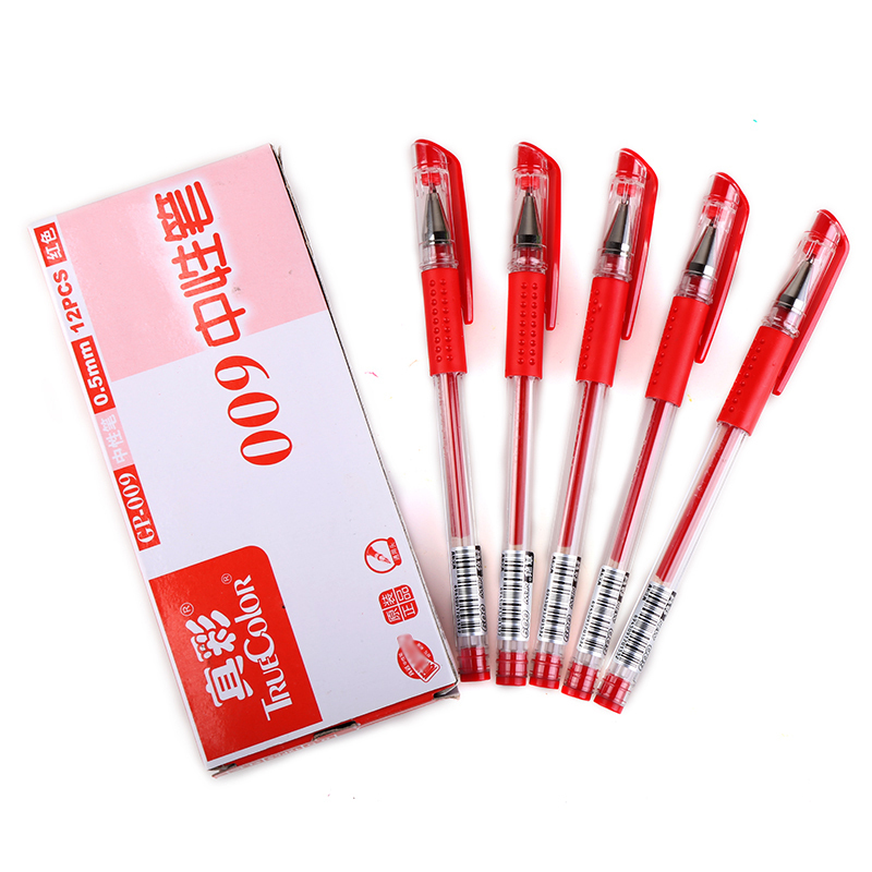 真彩 GP-009 史努比水笔 0.5mm 12支 / 盒 红色(一盒价)