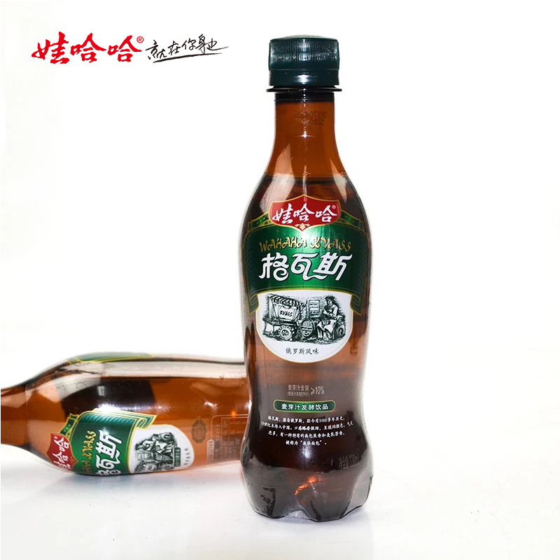 [苏宁超市]娃哈哈 格瓦斯 330ml*15瓶 麦芽汁发酵饮料