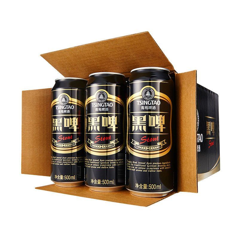 青岛啤酒黑啤12度500ml12罐