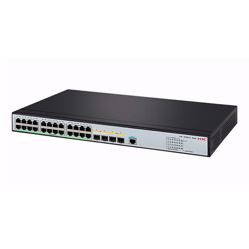 新华三(H3C)LS-5500V3-28PS-SI交换机 24个千兆电口2个千兆光口2个万兆光口 企业级智能型可网管商用