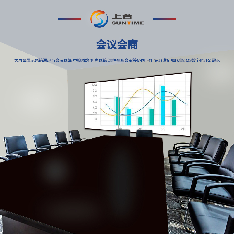 上台 SUNTIME 220P1 220英寸拼接屏 超窄边拼接3.5mm/5.3mm商用电视 LCD电视墙 220英寸智