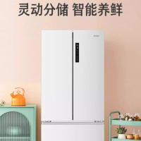 海尔(Haier) 法式多门冰箱 嵌入式450升 一级变频智能厨房 BCD-450WGHFDEDW9U1