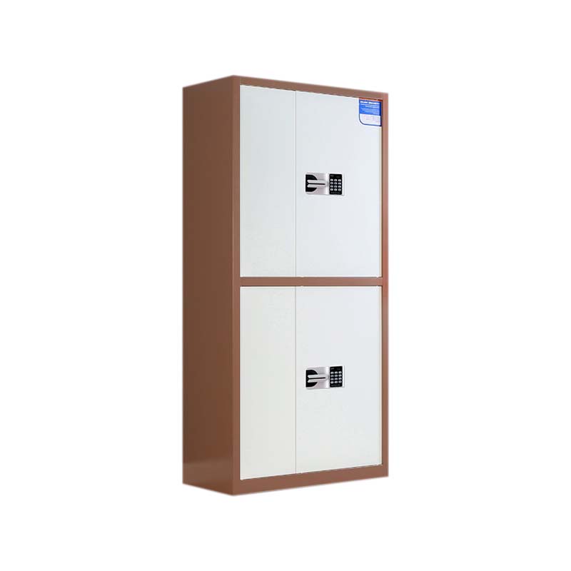 阿拉贡保密柜财务档案柜文件柜办公室资料储物柜保险柜通双节咖框白门-国保密码锁高清大图