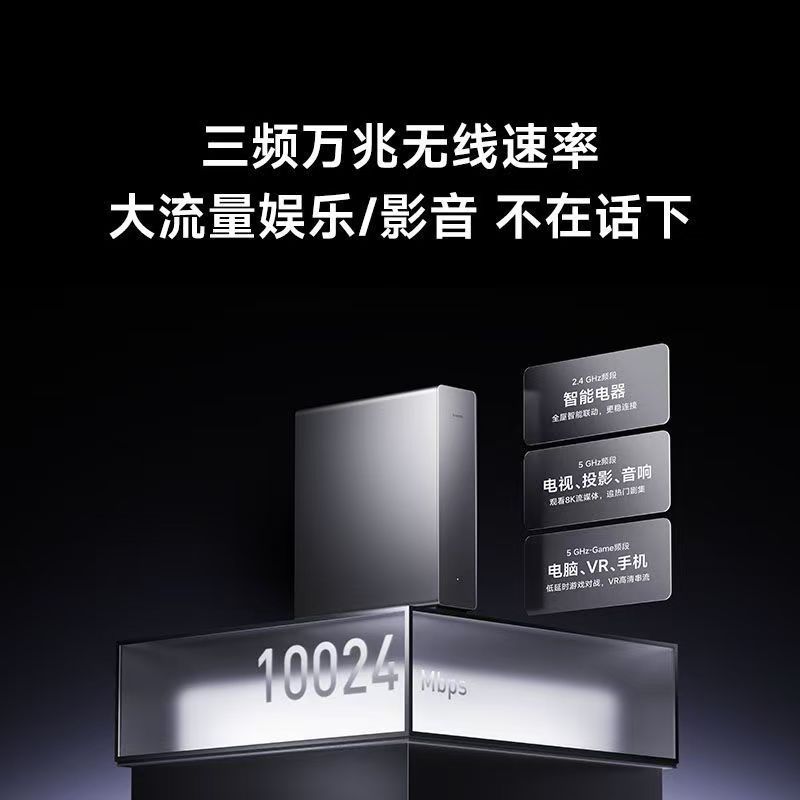 小米路由器BE10000Pro无线有线大户型双万兆AI加速全屋智能中枢高清大图