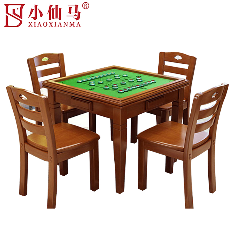 小仙马 棋牌桌 一桌四椅 套高清大图