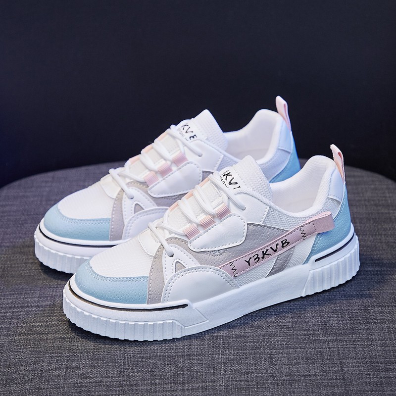 初中生鞋子女学生韩版平底透气女生帆布鞋休闲运动鞋女童平板鞋初夏季