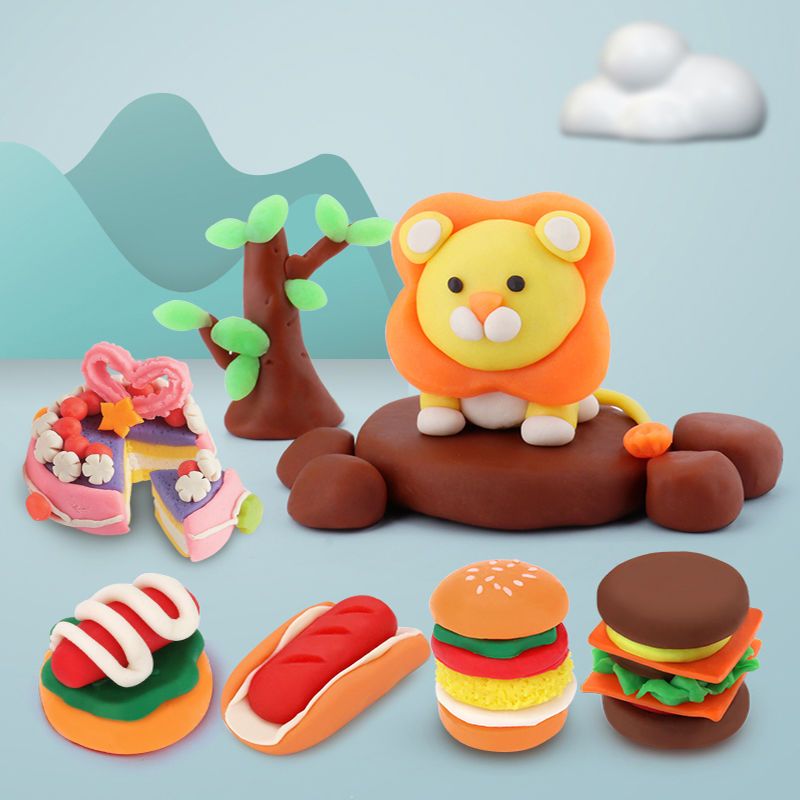 汉堡玩具短视频制作 如何用橡皮泥为儿童制作巨型披萨，三明治，汉堡玩具？