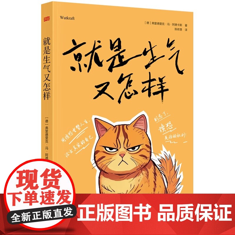 正版 就是生气又怎样 弗里德里克 冯 阿德卡斯活出真实的自己 心灵疗愈书籍认识愤怒拒绝自我怀疑找到自我增强自信 东方高清大图