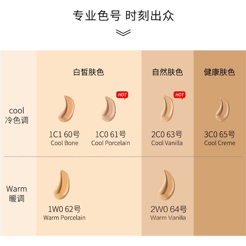 雅诗兰黛Estee Lauder沁水粉底液 64号2W0#自然偏粉 30ml 遮瑕保湿奶油肌 干皮救星高清大图