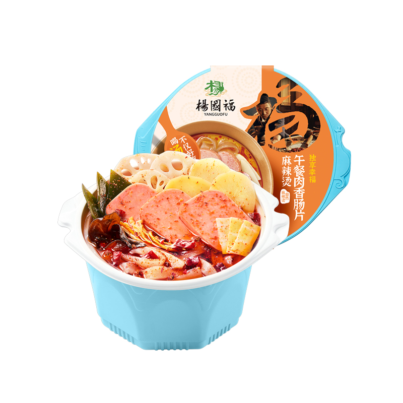 杨国福自热麻辣烫麻辣午餐肉435g自热即食网红懒人火锅麻辣烫