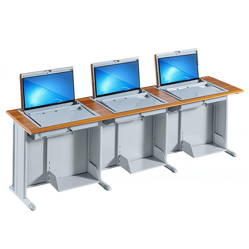 鑫木樽翻转电脑桌240cm张高清大图