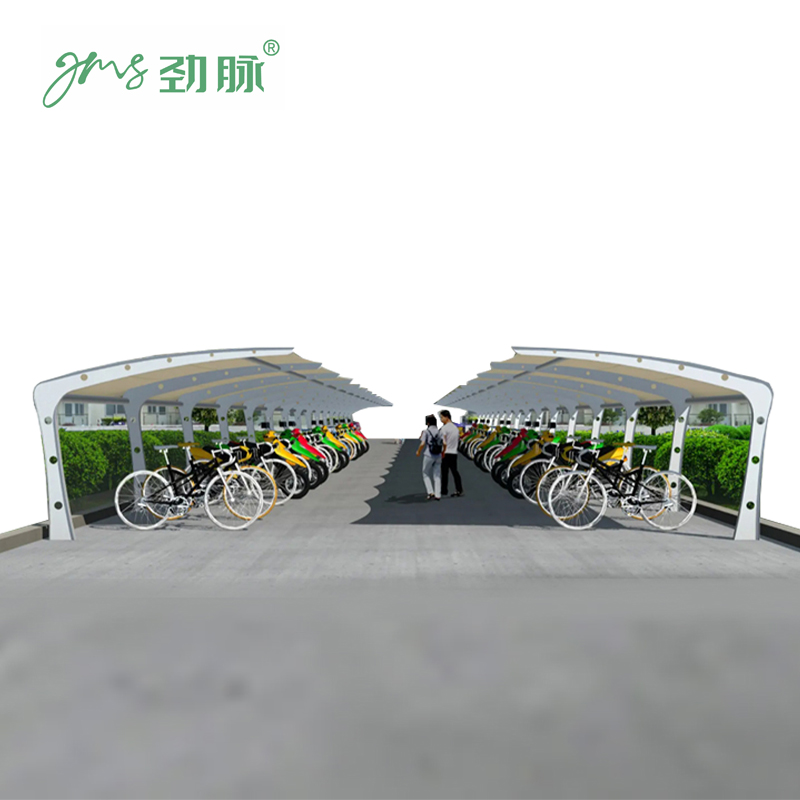 劲脉 膜结构自行车棚 7字型 平米高清大图