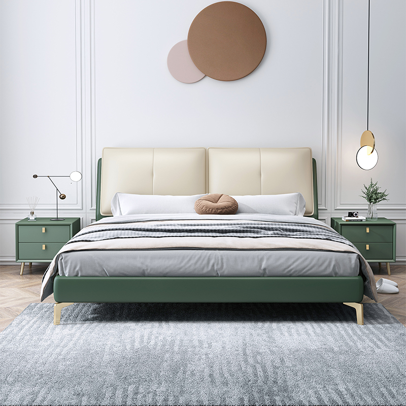 郁菲琦轻奢床科技布床北欧15米床双人床18米主卧床现代简约软包婚床