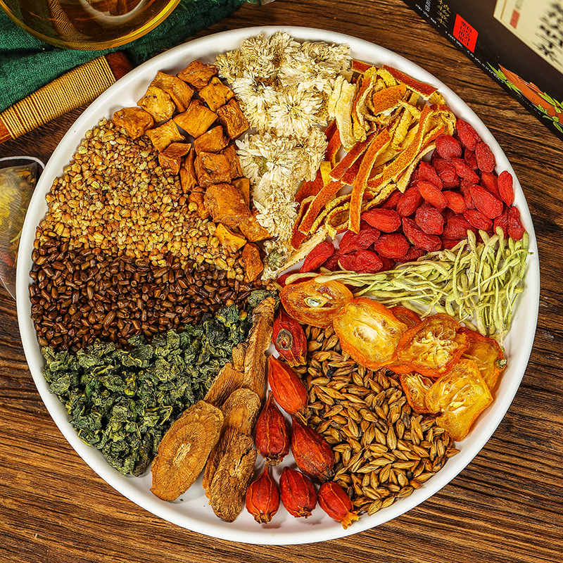 2盒装 菊花决明子茶 大麦金桔干牛蒡根橘皮枸杞桑叶荞麦金银花茶养生茶花茶官方旗舰店高清大图