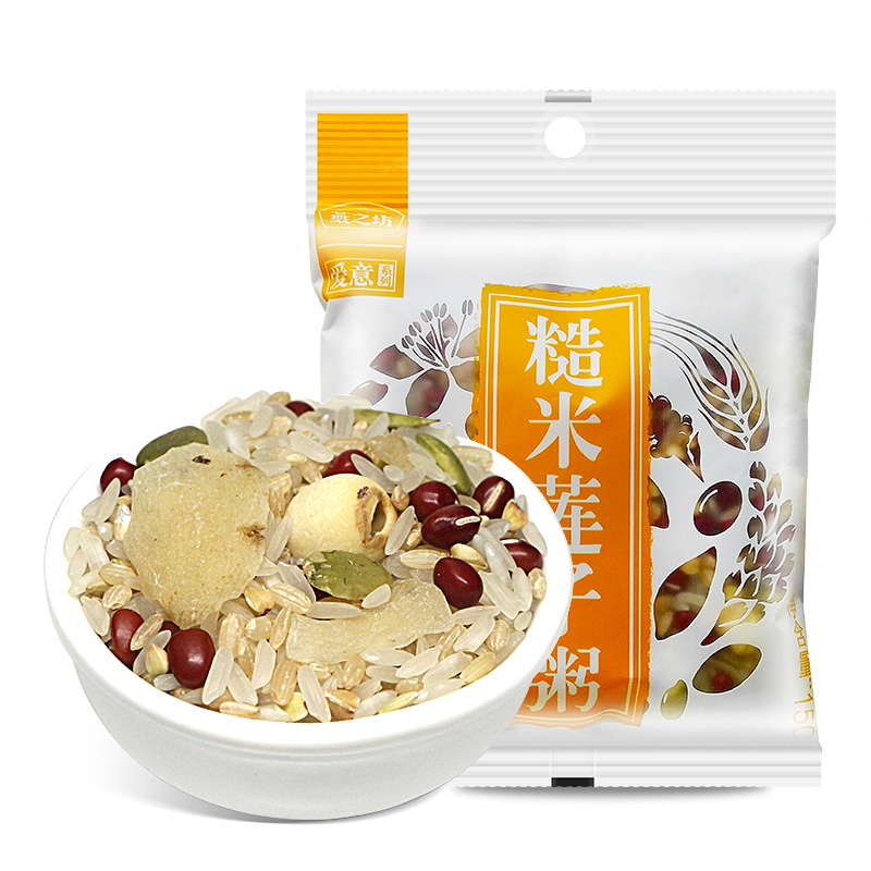 燕之坊 糙米莲子粥150g*5袋 五谷杂粮粗粮粥八宝粥米 腊八粥
