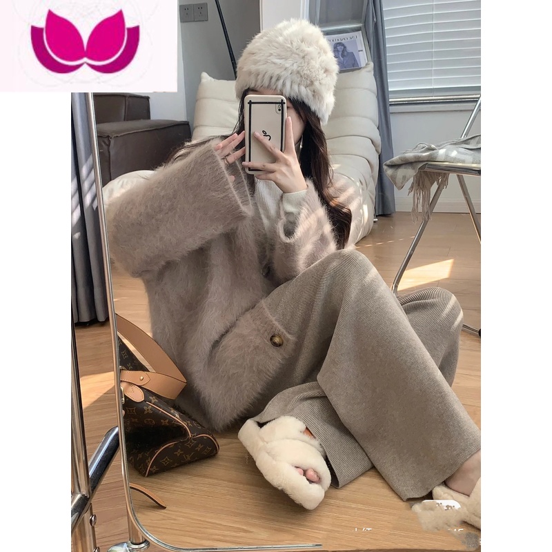 七斓早春季女装茶系一整套搭配奶系穿搭盐系奶系小香风高级感套装高清大图