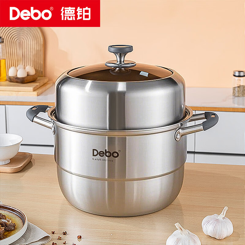 德铂(Debo)黛布拉(蒸锅)DEP-958 口径:24cm 容量:6L高清大图