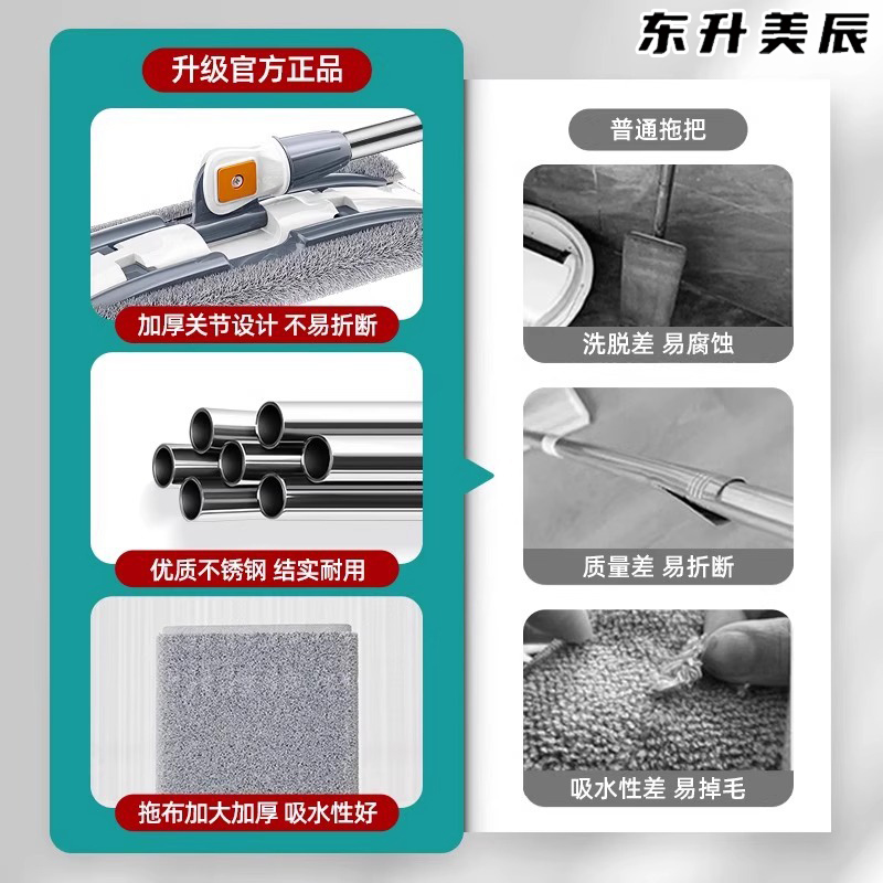 东升美辰平板拖把家用清洁神器高清大图