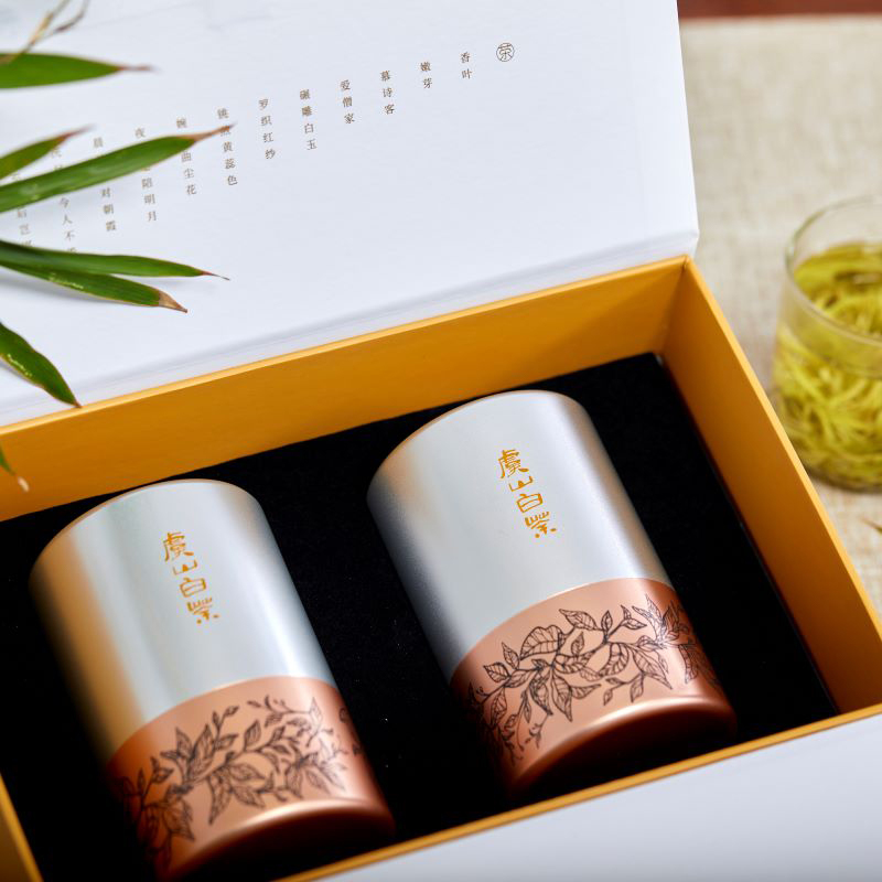 虞山绿茶 白茶雨前 铝罐100克礼盒包装
