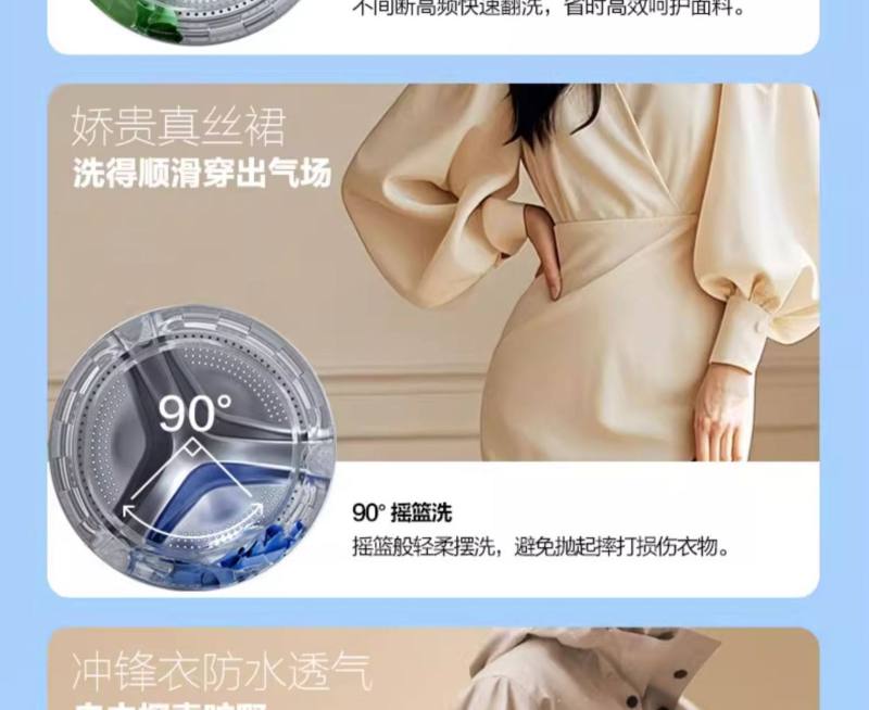 海尔 GA100-STF582HU1+XQG100-BLDE582HU1洗烘热泵洗衣机高清大图