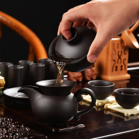 尚帝(shangdi)整套茶具套装紫砂功夫茶具茶壶竹木茶盘带电热炉 面板单龙圣龙紫砂套装