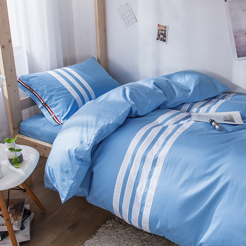 美帮汇大学宿舍单人床三件套全棉被单学生寝室被子套装高中男生女生