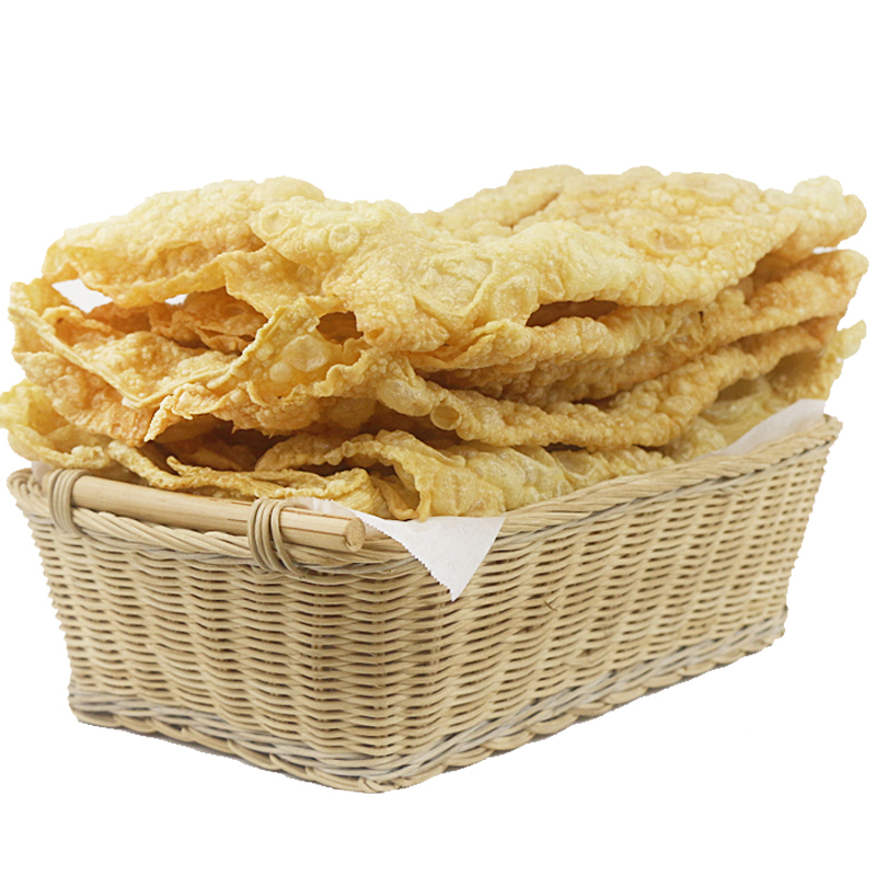 炸腐竹豆皮500克潮汕油炸豆腐皮火锅专用螺蛳粉配菜油豆皮石钟山视频