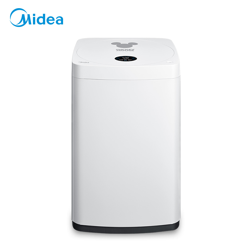 美的(Midea)MB30V05 波轮洗衣机 3公斤全自动迷你母婴洗衣机家用婴儿除螨预约 迪士尼联名定制 白色