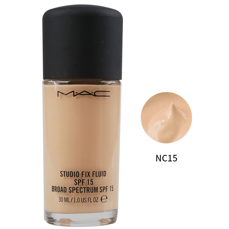 MAC魅可mac定制无瑕粉底液高遮瑕磨皮02号色NC15 生日礼物女