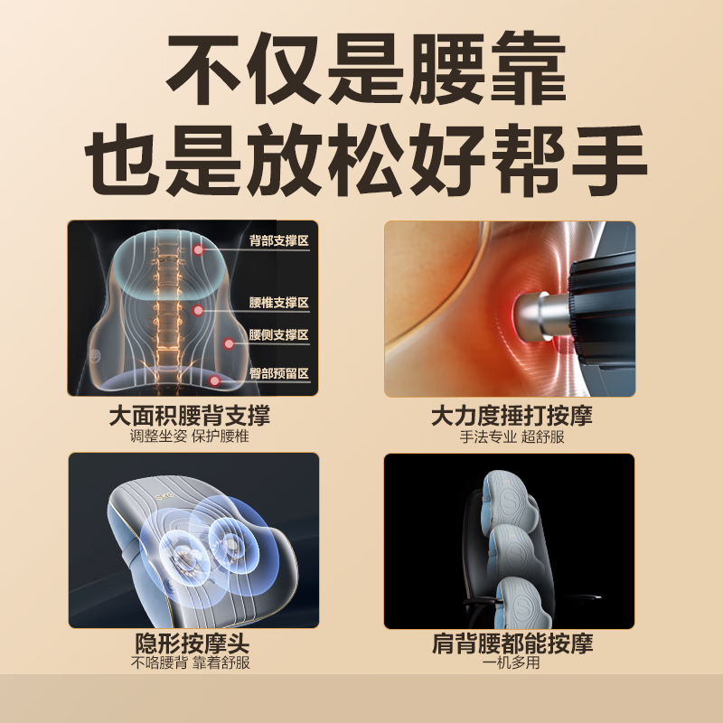 SKG T3时尚款按摩腰靠高清大图