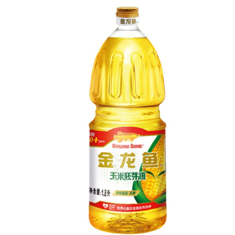 金龙鱼食用油 玉米油1.8L健康营养家用厨房烹饪用油高清大图