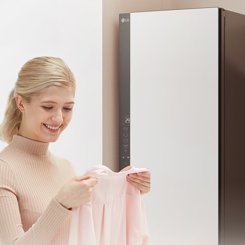LG 精萃白不带熨斗SC5MSR40H衣物护理机升级自带高压蒸汽熨烫[5衣+1裤]烘干机高清大图