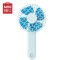 名创优品(miniso) 手持便携式迷你 充电桌面可折叠扇子(蓝色)