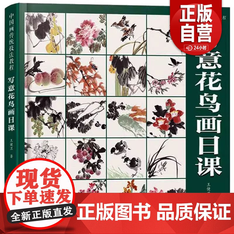 【正版】中国画传统技法教程 写意花鸟画日课 王健卫 9787539341972 福建美术出版社 正版书籍