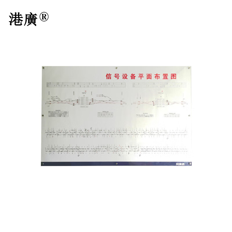 车站设备平面布置大图 （1000×2000mm 亚克力PVC) 1套