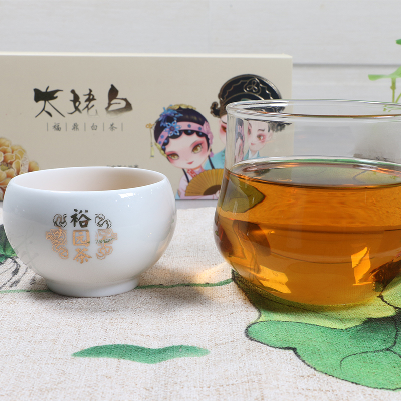 裕园茶业 茶叶 福鼎白茶 贡眉 小片茶 礼盒装 105g 可批量定制
